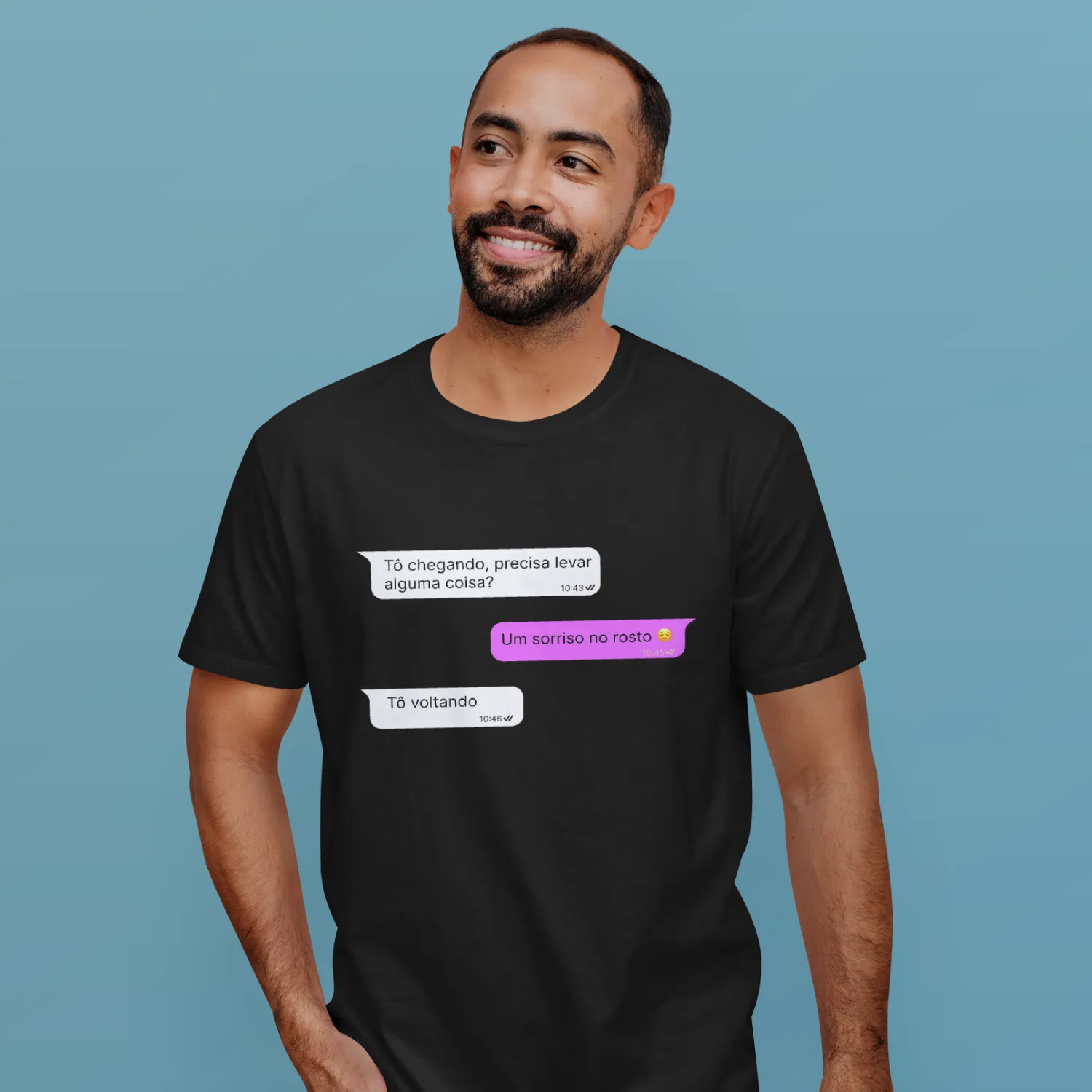 Imagem de Camiseta T-shirt Masculina Prime Piores Prints - Tô Voltando - MU1002